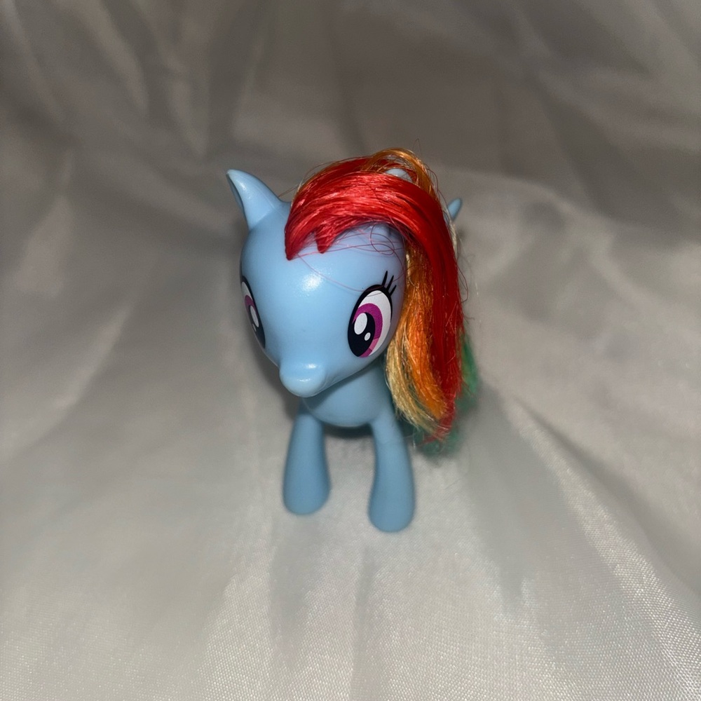 MLP FIM: 3" Brushable Loose RAINBOW DASH Pony Toy Figure